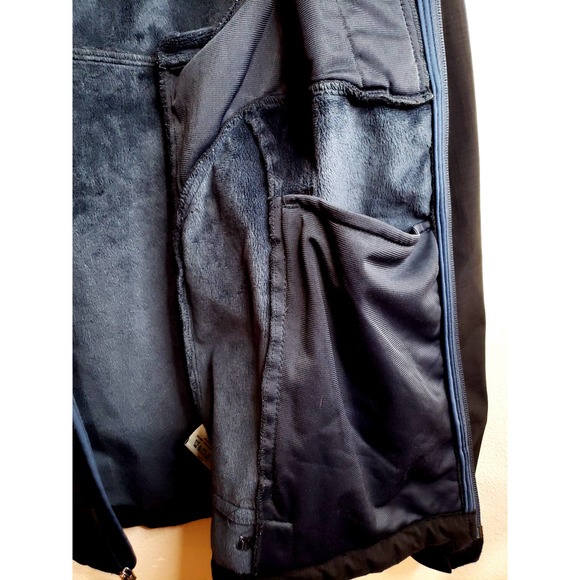 Mens Jacket Black Diamond Shell fleece lined Size XL in Black/Blue - Picture 4 of 6